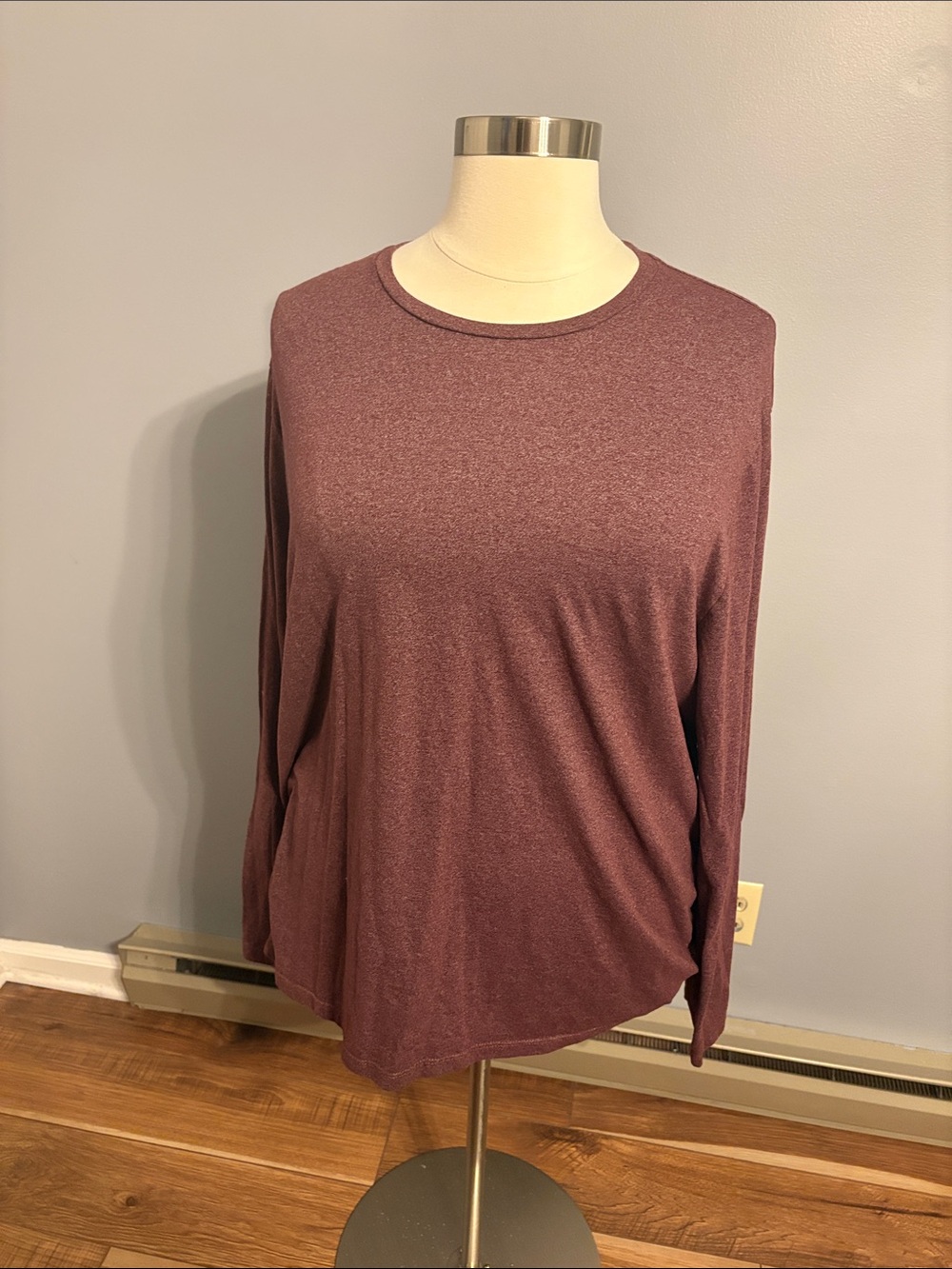 Old Navy Long Sleeve Crewneck Top - Mauve Plum